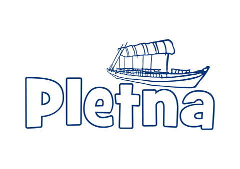 Logotip Pletna z risbo čolna