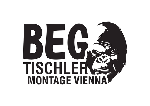 Logotip BEG Tischler z glavo gorile