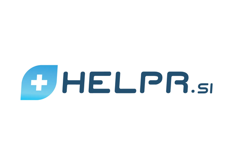 Logotip Helpr.si s križem