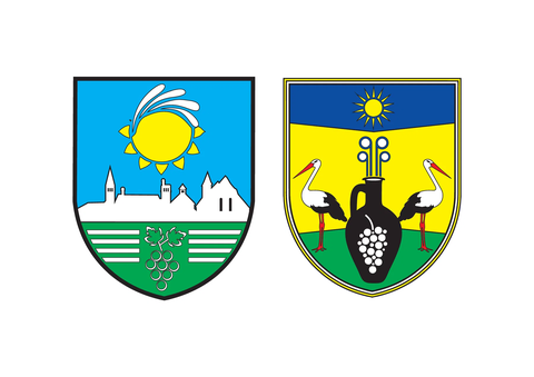Logotip Dva barvna heraldična grba
