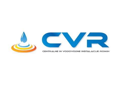 Logotip CVR z vodno kapljico