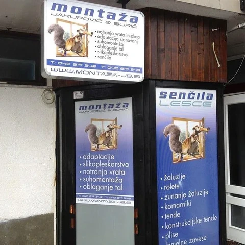 Table za montažo senčil na fasadi